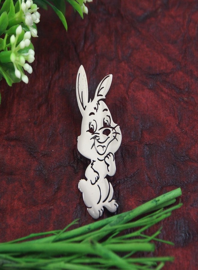 Adorn Stainless Steel Premium Designer Rabbit Brooch For Men/Women (B2274) - Image 3
