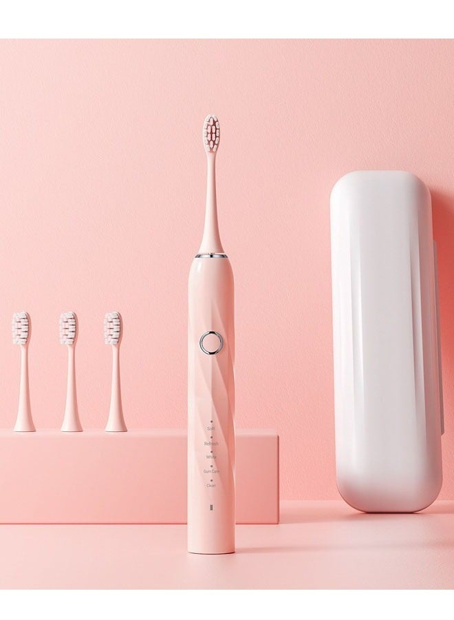 NKX Electric Toothbrush Super Soft Waterproof Teeth Cleaning Artifact Battery Powered With 3 Different Heads - Image 1