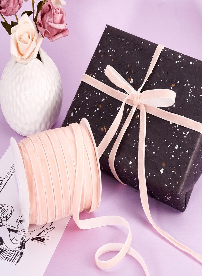 Craftdady شريط مخملي ناعم من كرافتدادي، 50 ياردة، مناسب لربطات الشعر، 3/8 بوصة، ذو وجه واحد، مثالي لتغليف الهدايا وتزيين شجرة عيد الميلاد، 10 مم، مناسب لباقات الزهور، مناسب للأعمال اليدوية، لون لافندر وردي. - Image 2