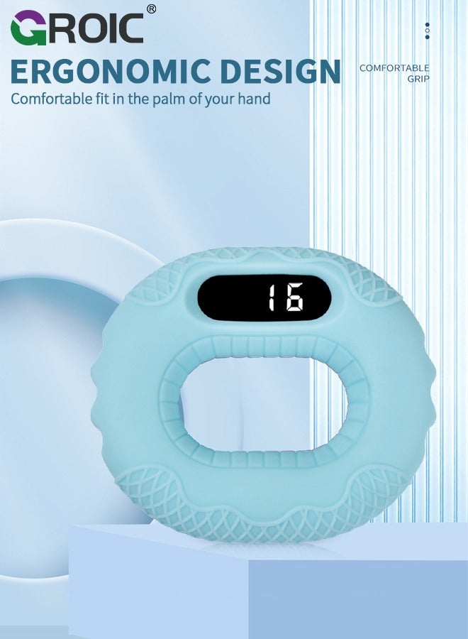 GROIC Smart Hand Grip Strength Trainer for Adults & Kids, Hand Exerciser, Grip Strength Trainer Ring, Hand Strengthener Grip Counting Grip Ring, Silicone Squeeze Hand Exercisers for Finger Exerciser  - Image 3