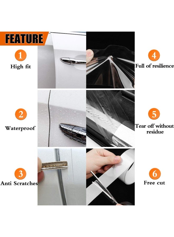 Universal Car Door’s Collision-Proof Strips Car Door Edge Guards Anti-Collision Adhesive Strip Invisible Transparent Bumper, Scratch-Resistant Body, Protect Car Door, Rear Bumper(33Ft x 2.8In) - Image 2