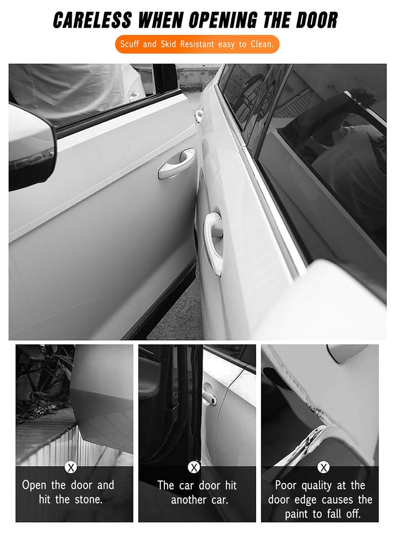 Universal Car Door’s Collision-Proof Strips Car Door Edge Guards Anti-Collision Adhesive Strip Invisible Transparent Bumper, Scratch-Resistant Body, Protect Car Door, Rear Bumper(33Ft x 2.8In) - Image 5