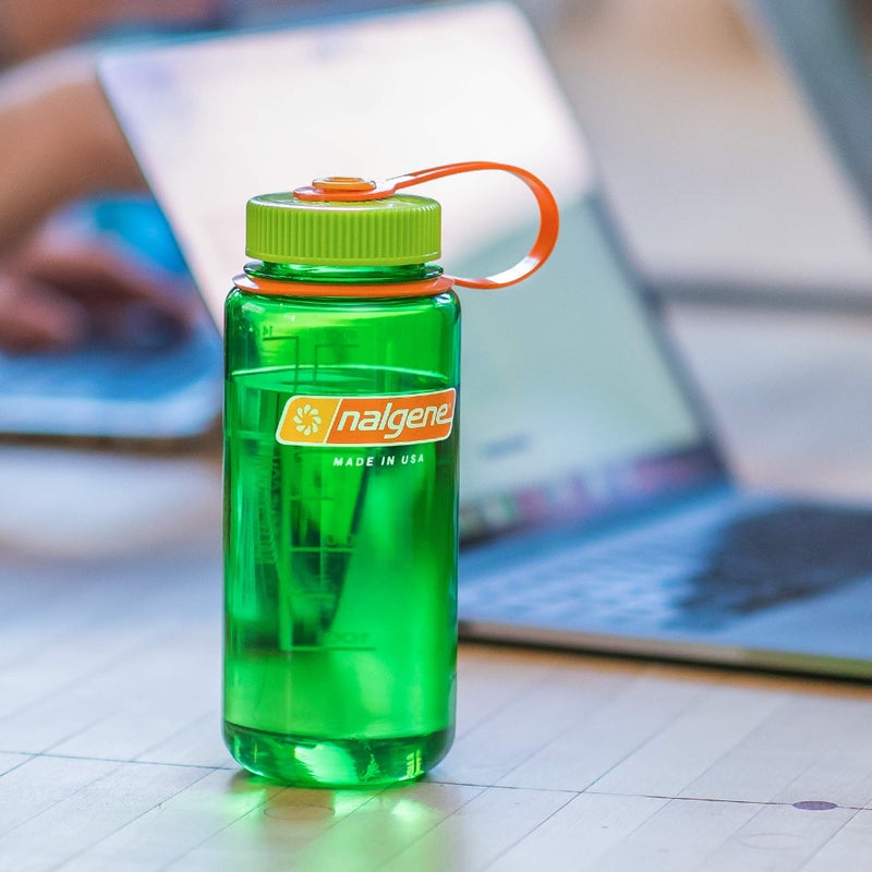 Nalgene Sustain Tritan BPA-Free Water Bottle Made with Material Derived from 50% Plastic Waste  16 OZ  Wide Mouth Grey - Image 2