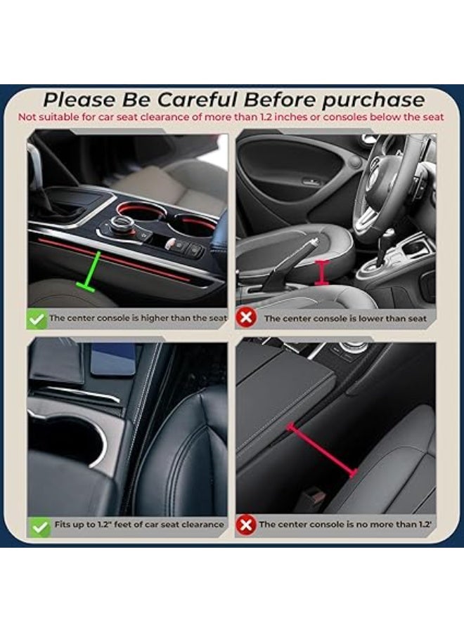 Car Seat Gap Filler, 2Pcs Leather Seat Gap Storage Box with Water Cup Holder, Universal Seat Gap Organizer for Cars, SUV and Trucks, Car Interior Accessories for Phones, Glasses, Keys, Cards - Image 4