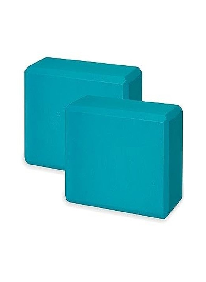 Shrevi Yoga Blocks to Improve Strength, Flexibility and Balance, Light Weight and Non-Slip Surface for Yoga, Pilates and Meditation (Pack of 2) Multicolour - Image 1