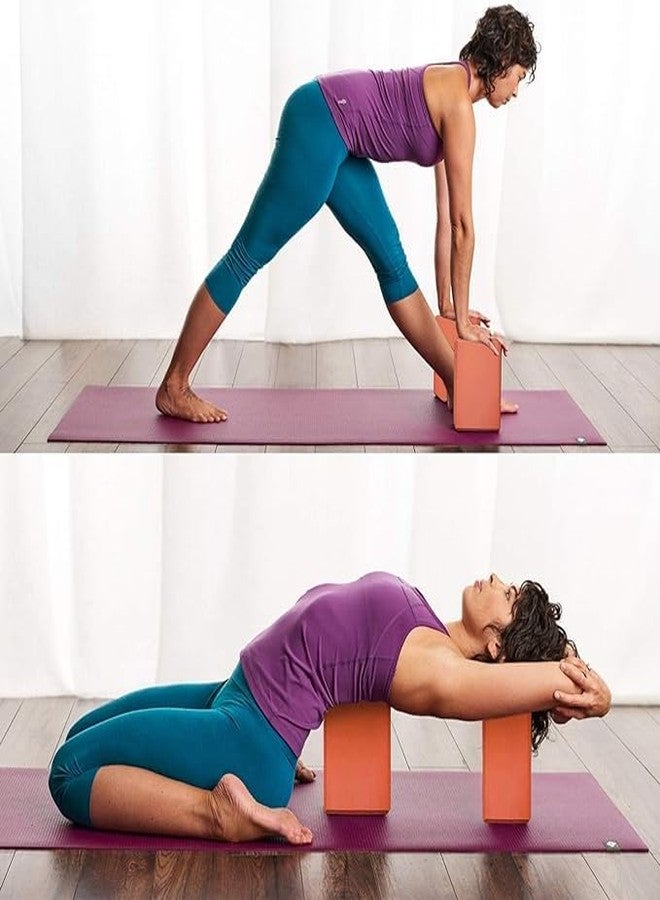 Shrevi Yoga Blocks to Improve Strength, Flexibility and Balance, Light Weight and Non-Slip Surface for Yoga, Pilates and Meditation (Pack of 2) Multicolour - Image 2