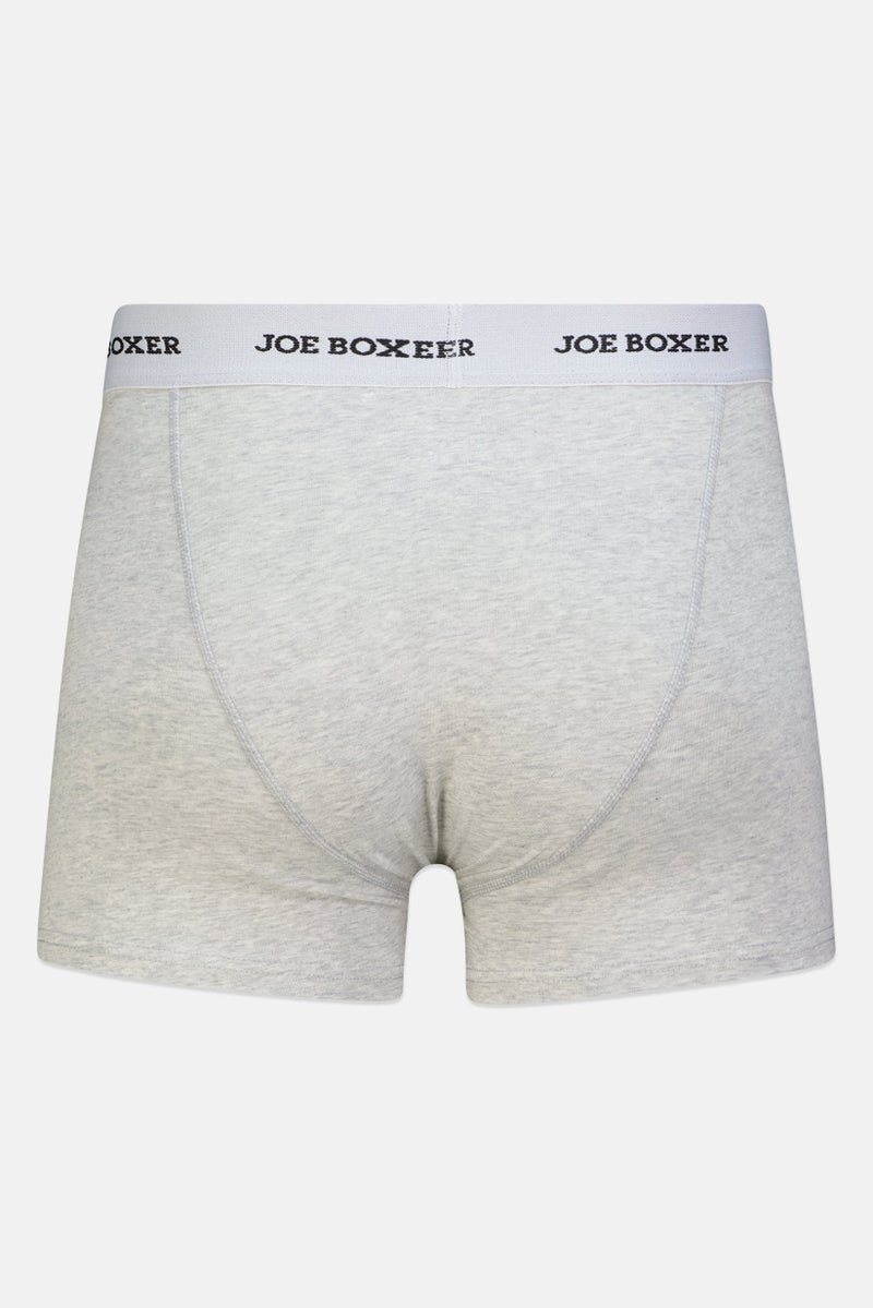 Joe Boxer Men 3 Pieces Brand Logo Boxer Briefs, Multicolor - Image 2