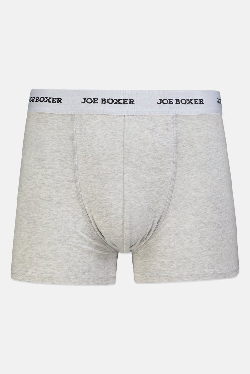 Joe Boxer Men 3 Pieces Brand Logo Boxer Briefs, Multicolor - Image 5