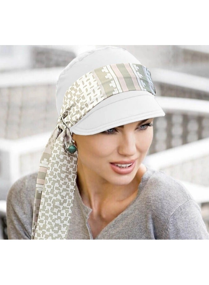 Rung Katia Plus White Green Aloe Sun Hat for Women - Image 1