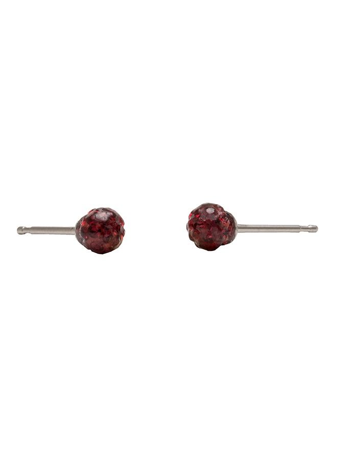 Studex 4.5MM Fireball - Siam Allergy-Free Stainless Steel Ear Studs - Image 4