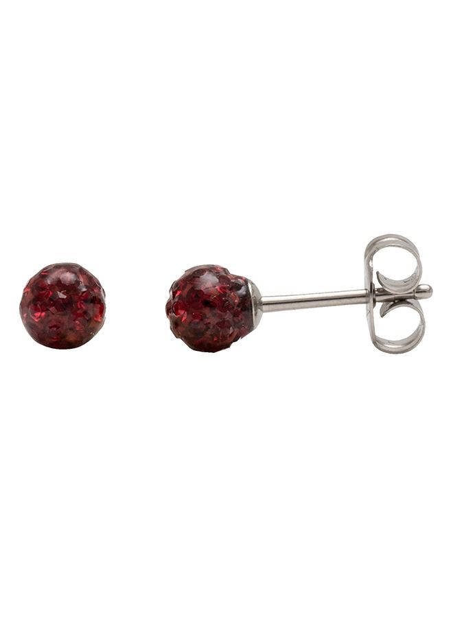 Studex 4.5MM Fireball - Siam Allergy-Free Stainless Steel Ear Studs - Image 3