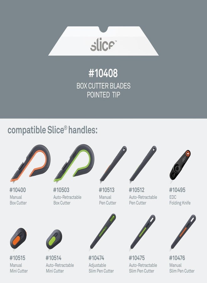 Slice 10408 Replacement Blade, Ceramic, Finger Friendly, Pointed Tip for Intricate Cuts and Thin Materials, Lasts 11x Longer than Metal - Image 4