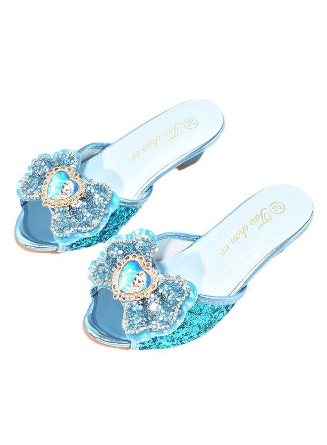 SHAKA Little Girl Frozen Aisha Princess Slippers Summer Children'S Fashion Outdoor Crystal Shoes Girls' High Heel Sandals - Image 5