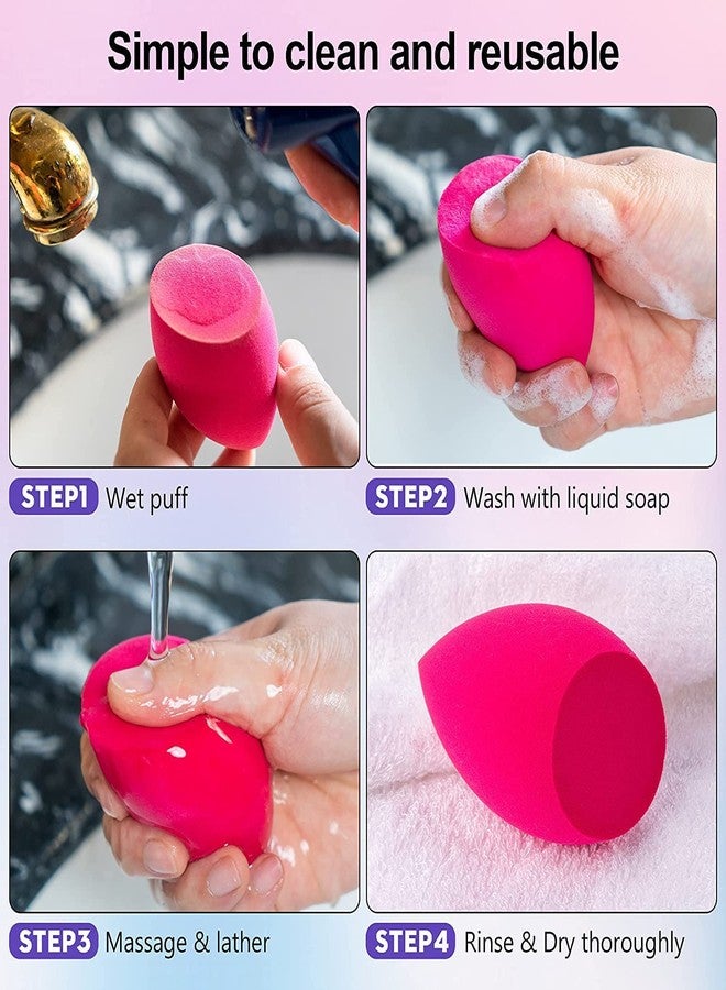 Makeup Sponge, 1 Pcs Multi-colored Blender Blending Beauty Sponges for Foundations,Powders & Creams, Vegan, Cruelty Free and Non-Latex (PACK OF1) - Image 3