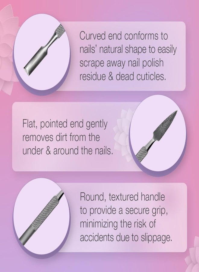 Flowery Pro Pusher & Cleaner, 2-in-1 Nail Prep Tool - Image 4