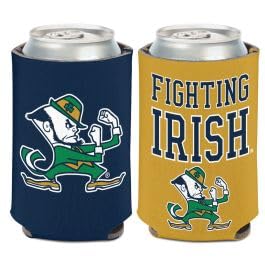 WinCraft Notre Dame Fighting Irish Can Cooler 12 oz. Green - Image 1