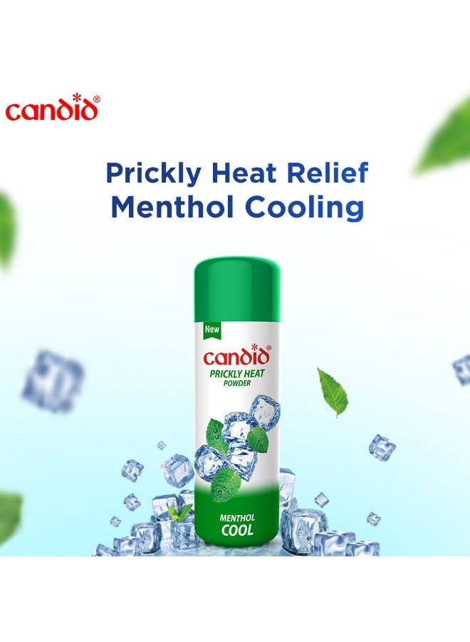 Candid Prickly Heat Powder | Relief from Rashes & Prickly Heat | Neem & Menthol Cooling | Soothing Relief from Itching & Burning | Sweat Absorption | Controls Bacterial Growth | 120g - Image 2