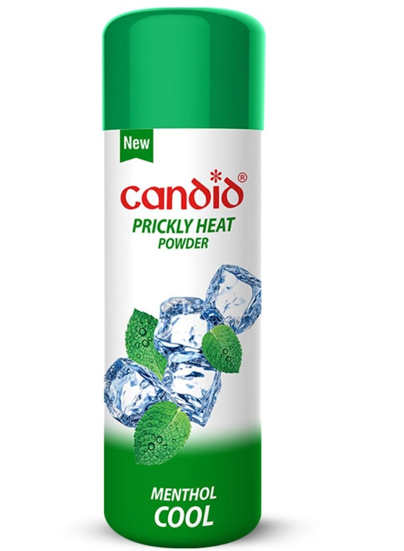 Candid Prickly Heat Powder | Relief from Rashes & Prickly Heat | Neem & Menthol Cooling | Soothing Relief from Itching & Burning | Sweat Absorption | Controls Bacterial Growth | 120g - Image 1