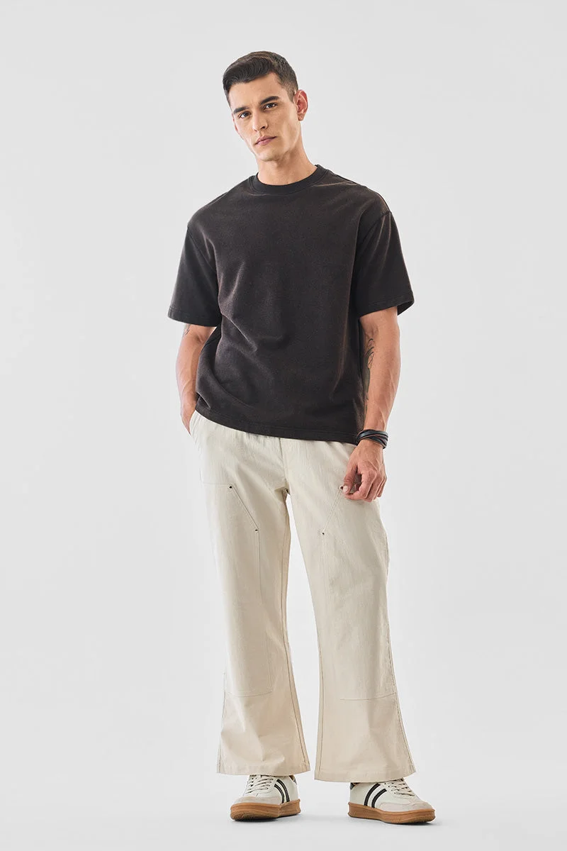 SNITCH بنطلون واسع بخصر مطاطي وحبل سحب