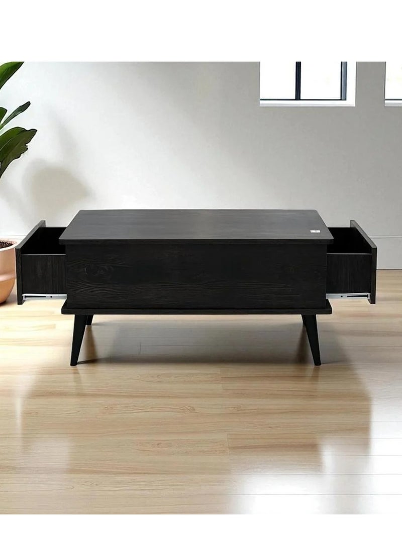 KRESLO Modern design coffee table with two side drawers - Image 1
