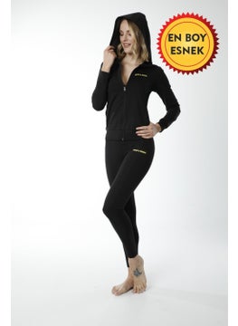 TECHNO 8Q Women's Hooded Long Sleeve Polymer Thermal Bodysuit and Tights Set  - Image 5