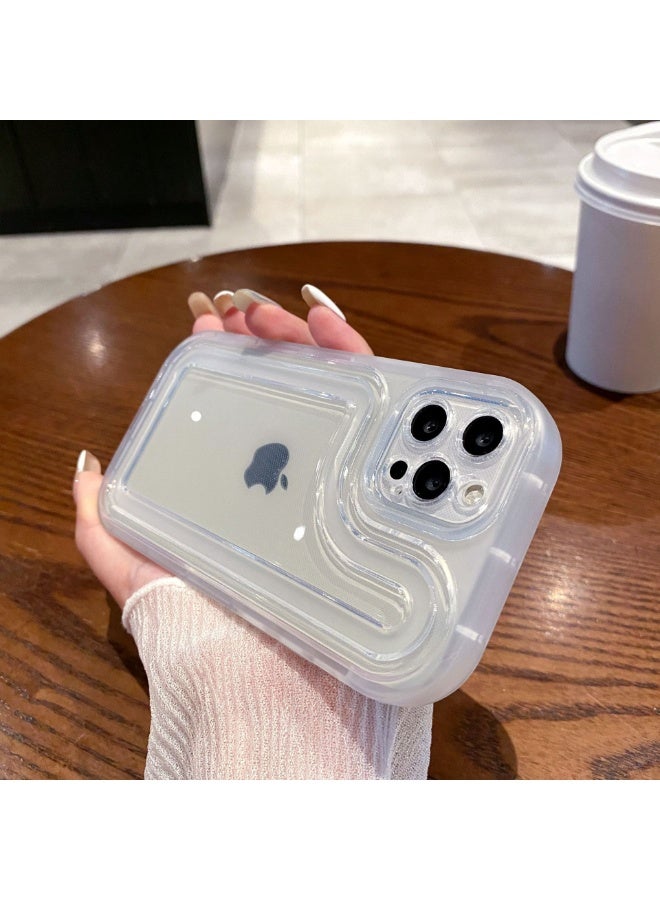 NIBEMINENT Simplicity Protective TPU Case Cover For iPhone 14 Plus, Transparent - Image 2