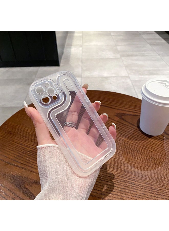 NIBEMINENT Simplicity Protective TPU Case Cover For iPhone 14 Plus, Transparent - Image 1