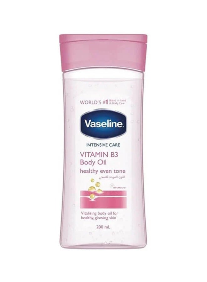 Vaseline Intnsive Care Vitamin B3 Body Oil Healthy Even Tone Vitalising Boby Oil For Healthy Glowing Skin-200Ml