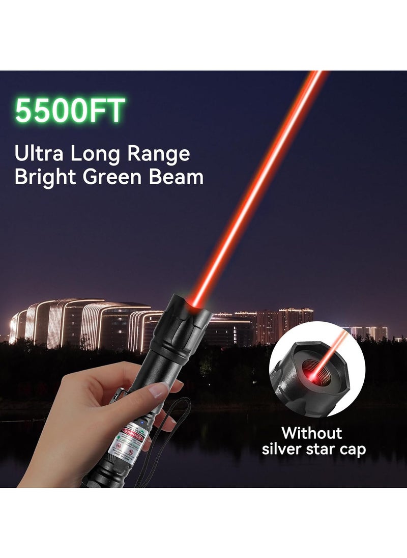 PESNCI - Red Laser Pointer, Red Laser Pointer High Power Long Range USB Rechargeable High Power Laser Light Pointer Red Strong Laser Pointer for Presentations Outdoor - Image 1