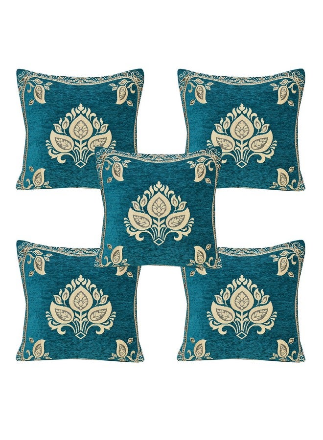 jayvaam Sofa Seater Slip Covers with Arm and Cushion and Table Cover - 3+2 Seater Velvet Sofa Cover Set for Single Sofa Couch - 5 Seater Sofa Seat Protector Slip and Back Covers, 2701_Sky - Image 3