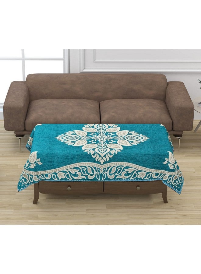 jayvaam Sofa Seater Slip Covers with Arm and Cushion and Table Cover - 3+2 Seater Velvet Sofa Cover Set for Single Sofa Couch - 5 Seater Sofa Seat Protector Slip and Back Covers, 2701_Sky - Image 4