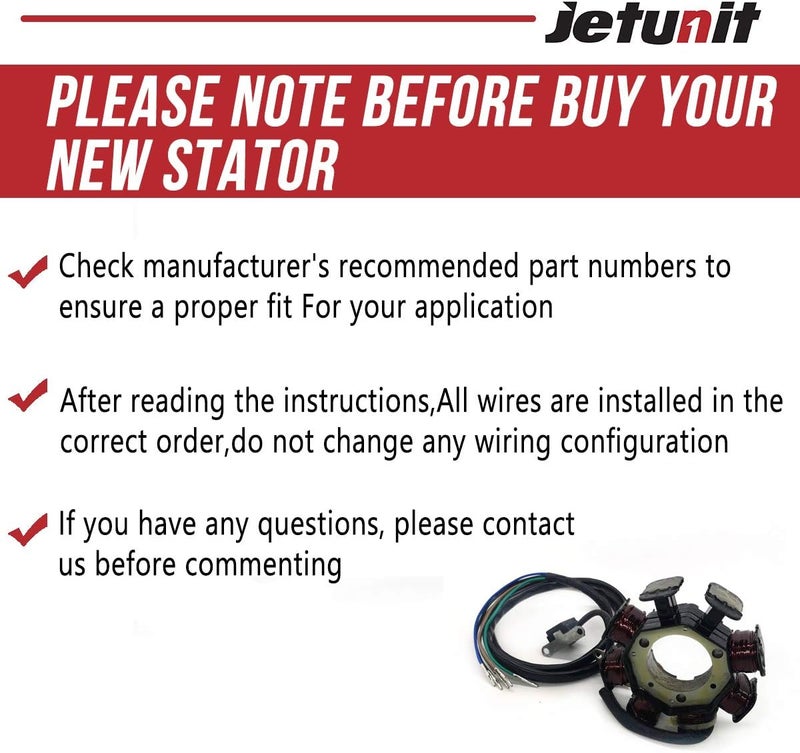jetunit Store Stator for Kawasaki Jetski 21003-3748 800 SX-R 2004 2005 2006 2007 2008 2009 2010 2011 - Image 4
