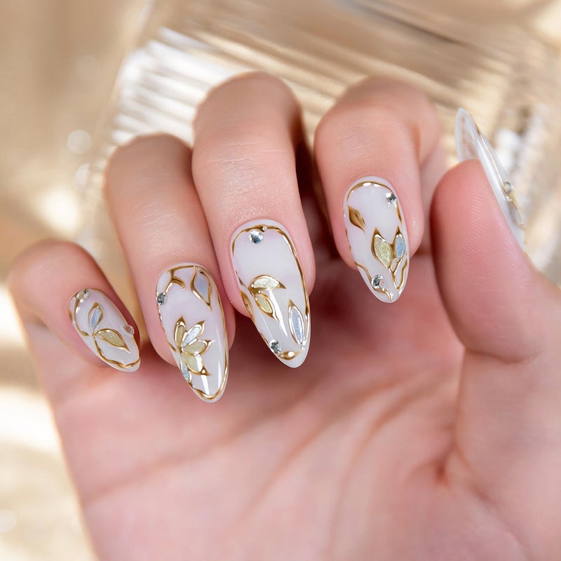 RARJSM Metallic Painting Gel Nail Polish Bronze Gold Chrome 3D Metal Painted Drawing Gel Polish 8ml Reflective Mirror Effect Glossy Shine Soak Off Curing Need Home Salon DIY Nail Art Liner Design - Image 2