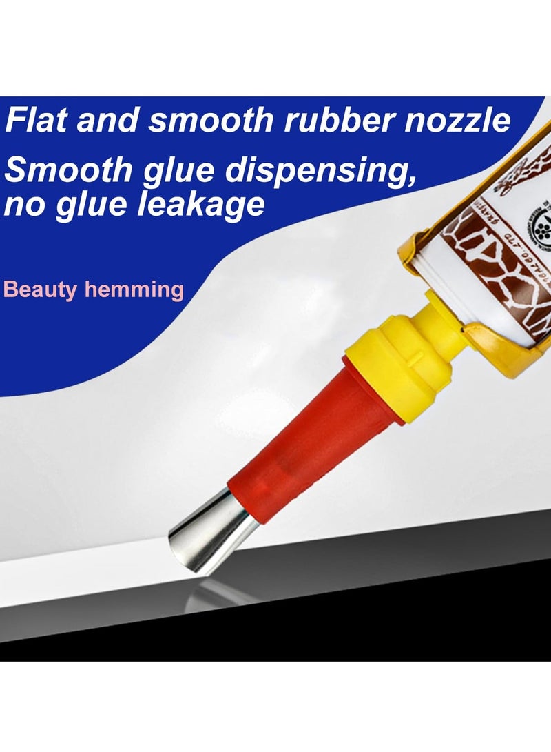 Caulking Finisher Kit, 30Pcs  Caulking Nozzle Tips Set, Reusable Caulking Nozzle Coating Include 18 Caulking Nozzle Applicators, with 8 Connector Caulking Guns and 4 Grout Scraper - Image 5