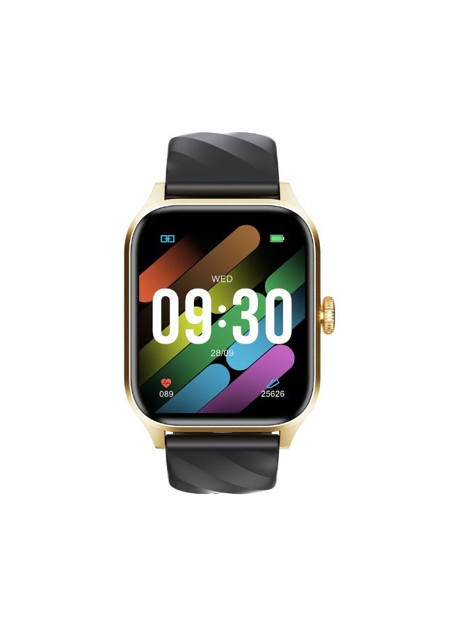 Weofly Active Smart Watch with 1.85" HD Touch Screen, Fitness Tracker, and 100+ Sport Modes - IP67 Waterproof - Gold - Image 1