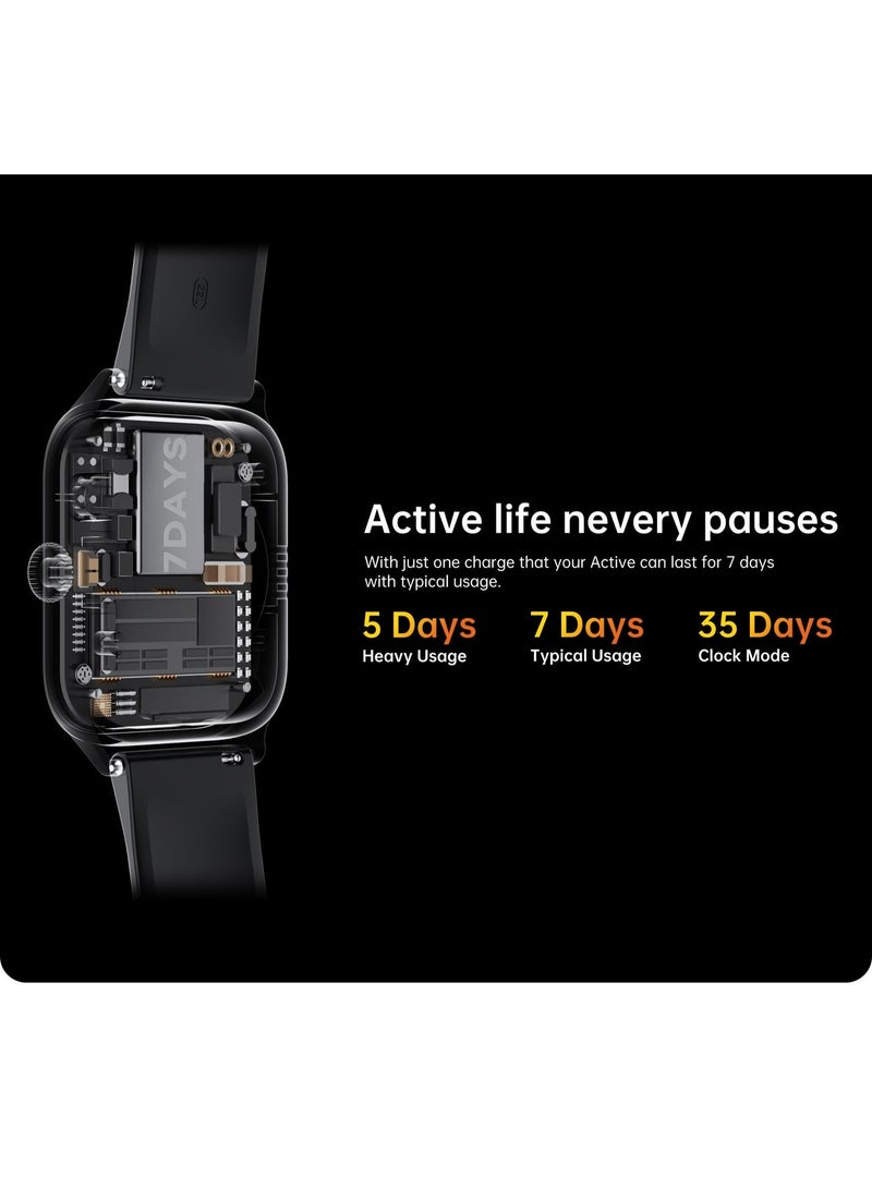 ويوفلاى Weofly Active Smart Watch with 1.85" HD Touch Screen, Fitness Tracker, and 100+ Sport Modes - IP67 Waterproof - Gold - Image 5
