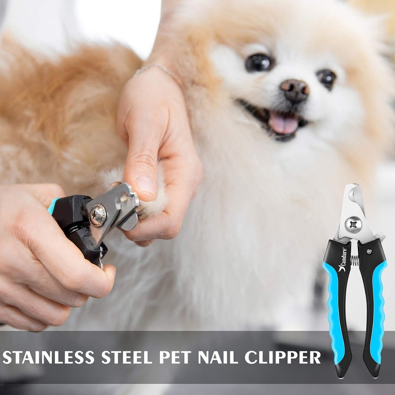 Candure Dog Nail Clippers and Trimmer with Safety Guard to Avoid Over-Cutting Toe Nails Professional Grooming Pet Nail Clipper with Nail File for Small Medium-Large Breeds - Image 4