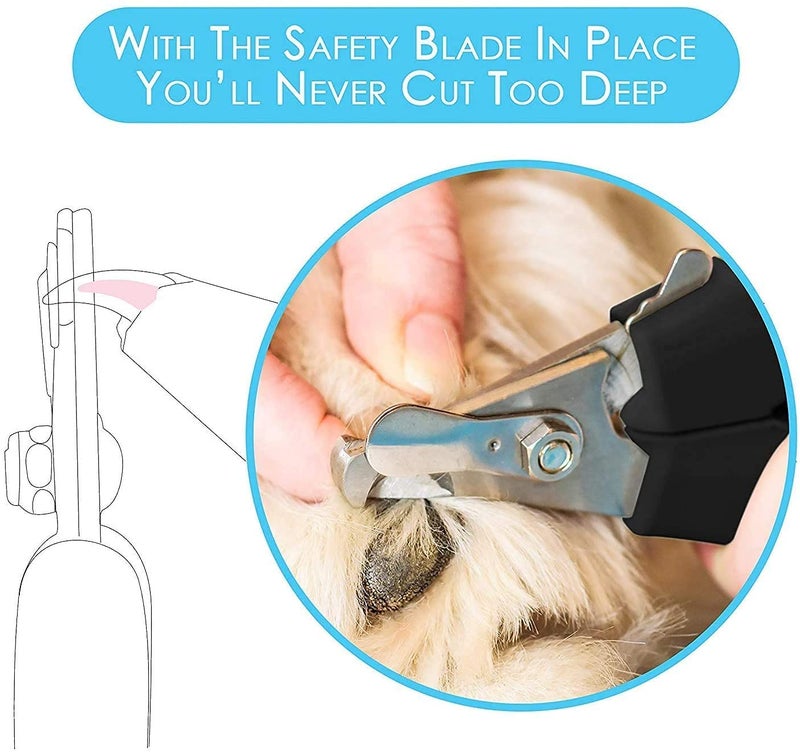 Candure Dog Nail Clippers and Trimmer with Safety Guard to Avoid Over-Cutting Toe Nails Professional Grooming Pet Nail Clipper with Nail File for Small Medium-Large Breeds - Image 5