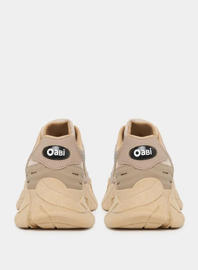 Styli Color Block Abstract Print Sneakers
