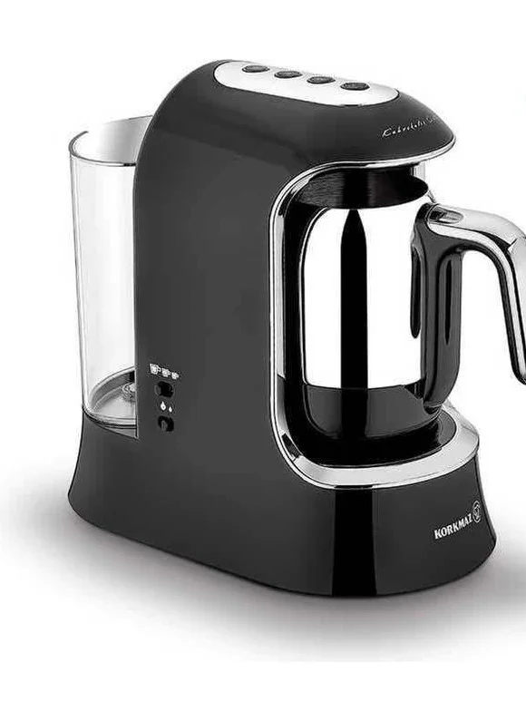 كوركماز Kahvekolik Aqua Black/chrome Automatic Coffee Machine