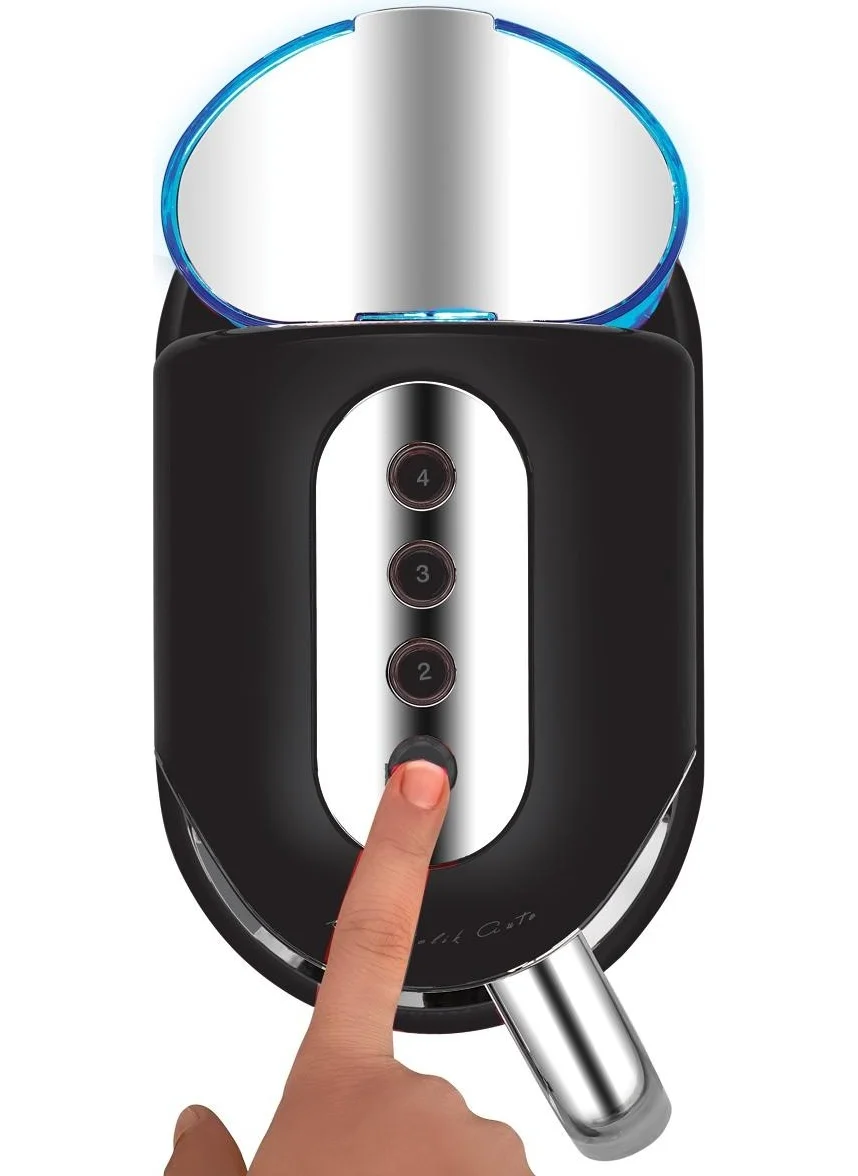 كوركماز Kahvekolik Aqua Black/chrome Automatic Coffee Machine
