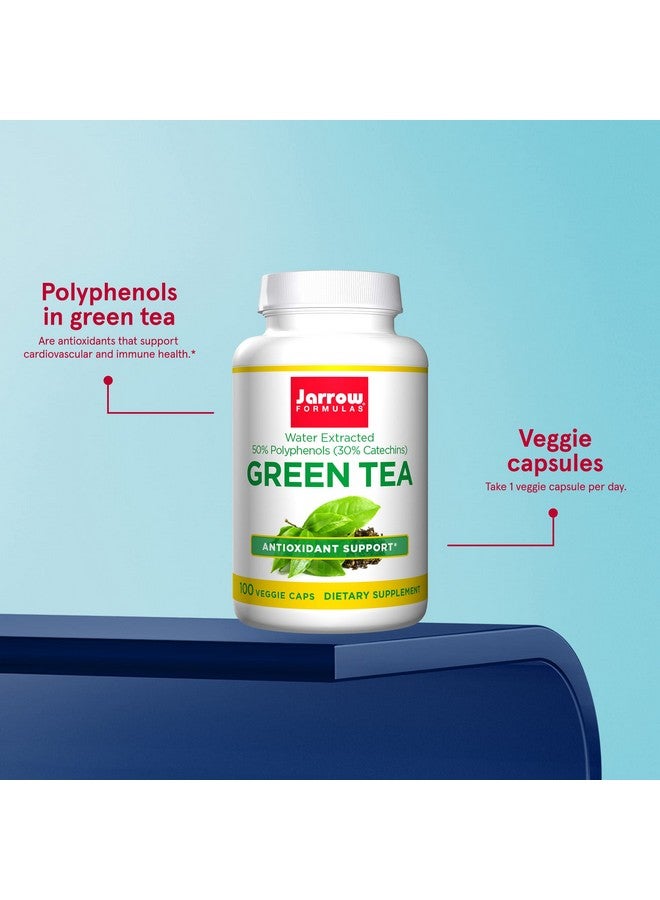 jarrow formulas Green Tea 500 Mg Antioxidant Support  50% Polyphenols Cardiovascular  Immune Health White 100 Count - Image 4