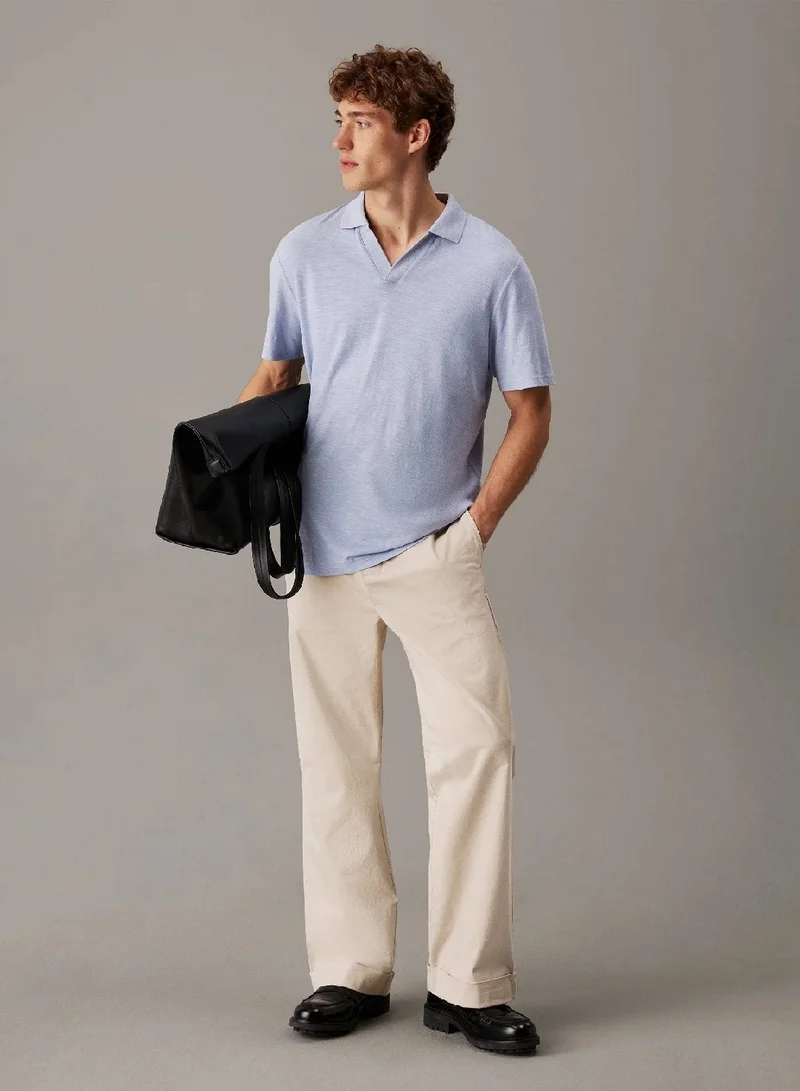 CALVIN KLEIN Cuban Collar Polo Shirt