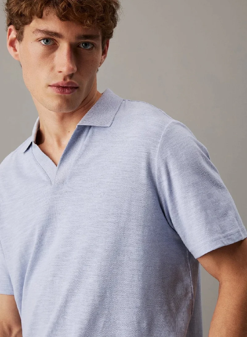CALVIN KLEIN Cuban Collar Polo Shirt