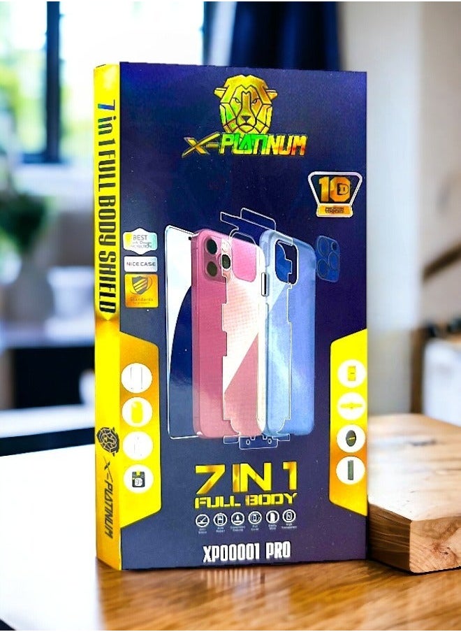x-platinum - 7 in 1 Full Protection Package for Iphone 12 Pro Max Maximum Protection Against Scratches and Breakage - Image 1