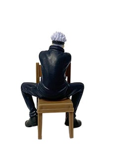 General Jujutsu Battle figurine, anime conjure, sitting, chair, sitting Gojo Satoru, ornament doll model  - Image 5