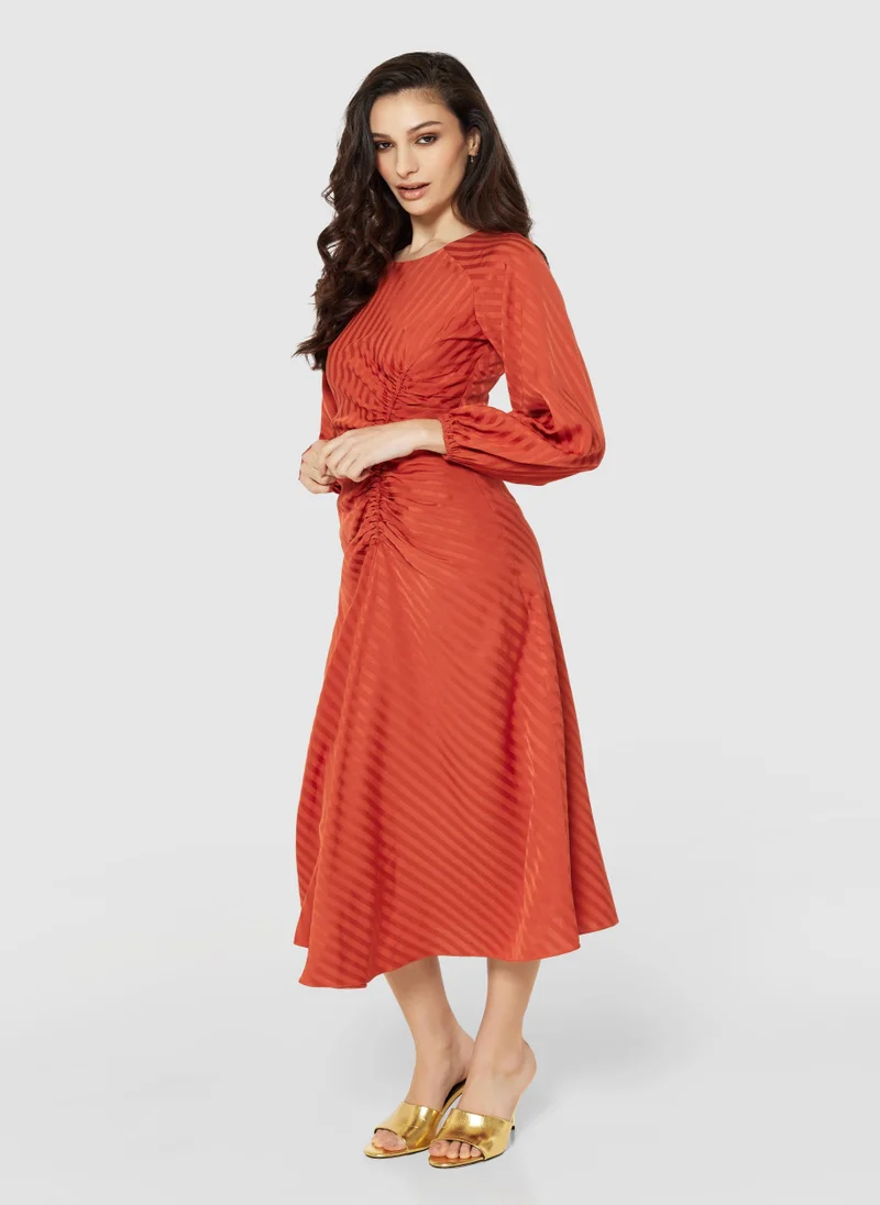 Closet London Gathered Waist Midi Dress