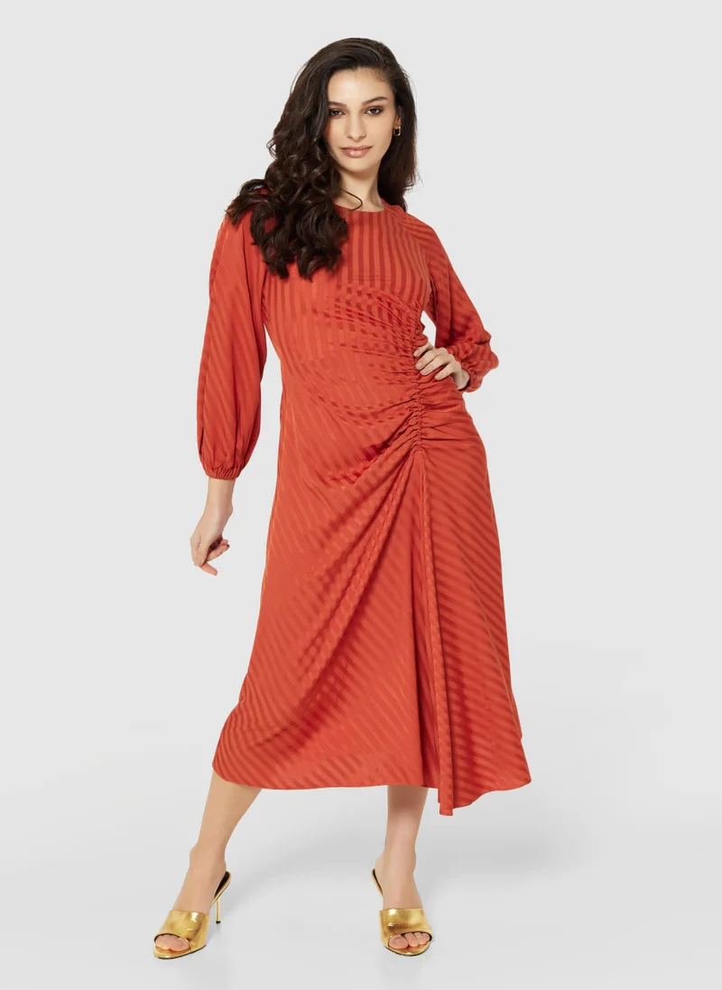Closet London Gathered Waist Midi Dress