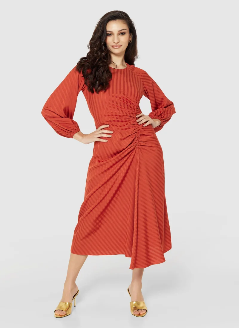 Closet London Gathered Waist Midi Dress