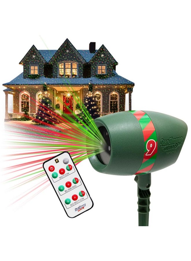 Star Shower Ultra 9 Outdoor Laser Light Show with Remote, AS-SEEN-ON-TV, New 9 Unique Patterns, Showers Home w/Thousands of Lights, 3 Color Combinations, Motion or Still, Up to 3200 Sq Ft - Image 1